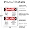 Signmission Pesticide Storage Hazardous Bilingual Danger Sign, Plastic, 18in W x 24in L, 2PK OS-2PACK-DS-P-1824-VS-1527 - alternate 2